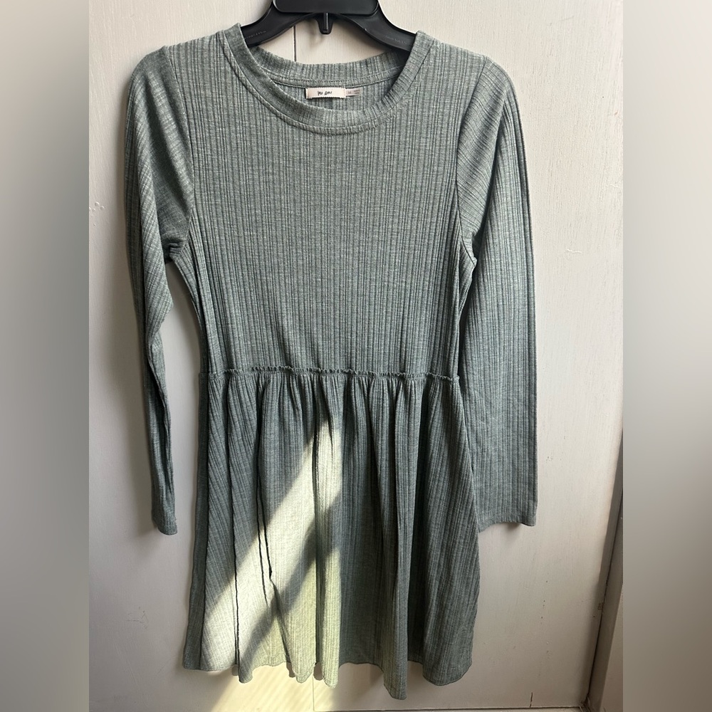 Mi Ami Ribbed Long Sleeve Dress